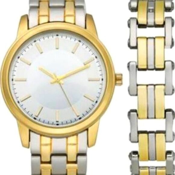 Inc Men's Two-Tone Bracelet Watch 42mm & Matching Bracelet Set - Picture 1 of 2